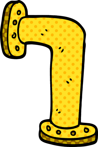 Bir insan tarafından çizilmiş karalama su borusu.