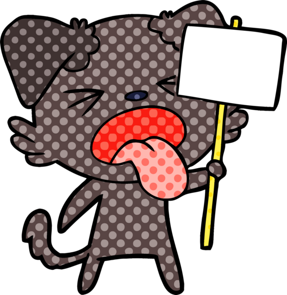 Bir insan tarafından çizilmiş iğrenç bir çizgi film.