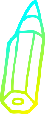 Bir insan tarafından çizilmiş karikatür renkli kalem çizimi.