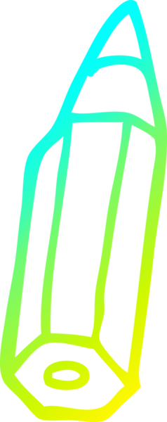 Bir insan tarafından çizilmiş karikatür renkli kalem çizimi.