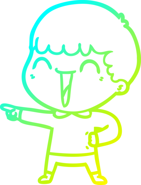 Bir insan tarafından çizilmiş mutlu bir adamın soğuk çizgi çizimi.