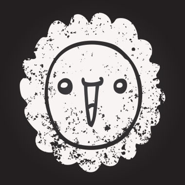 Bir insan tarafından çizilmiş kara tahta tebeşir ayçiçeği.