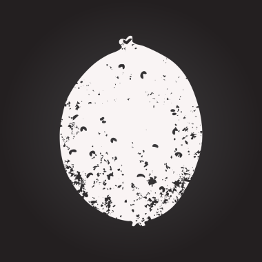 Bir insan tarafından çizilmiş karatahta karikatür limonu