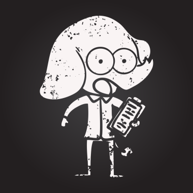 Bir insan tarafından çizilmiş kara tahta tebeşirle çizilmiş şirin bir fil.