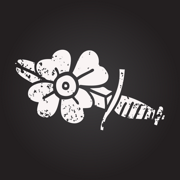 Karatahta tebeşir çizimi bir insan tarafından çizilmiş dövme hançeri sembolü