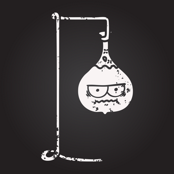 Bir insan tarafından çizilmiş karatahta kızgın karikatür bilim deneyi