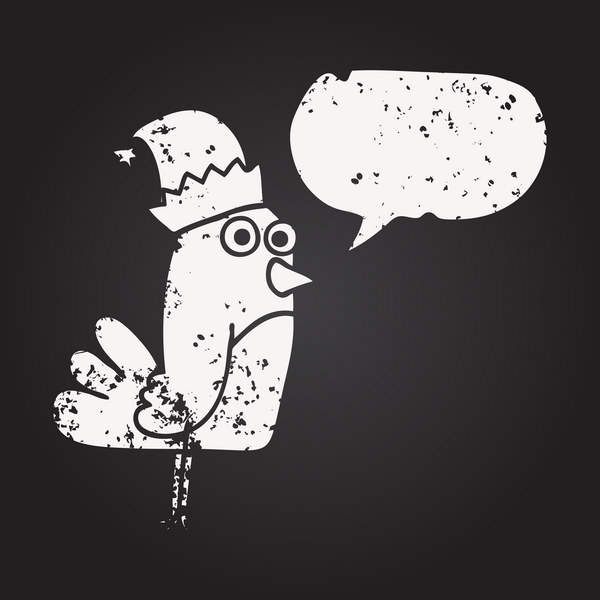 Tahta tebeşir serbest konuşma balonu çizilmiş noel ardılı bir insan tarafından çizilmiş