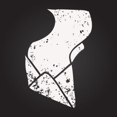 Tahta tebeşir karikatür mektubu ve bir insan tarafından çizilmiş zarf.