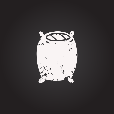 Karatahta tebeşiri bir insan tarafından çizilmiş karikatür yastığı.