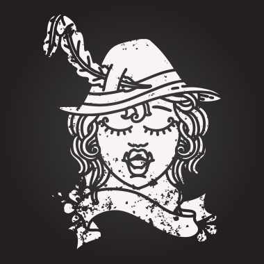 Kara tahta tebeşiri Siyah ve Beyaz Dövme çizim Biçimi Ozan karakteri bir insan tarafından çizilmiş