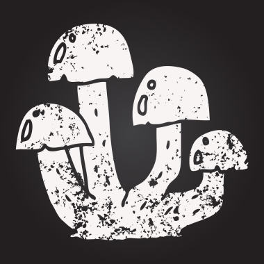 Bir insan tarafından çizilmiş kara tahta tebeşir mantarı.