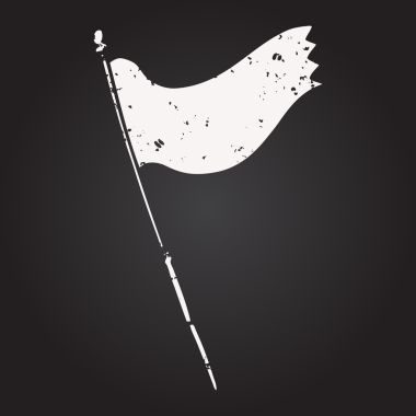 Tahta tebeşir, bir insan tarafından çizilmiş bayrak.