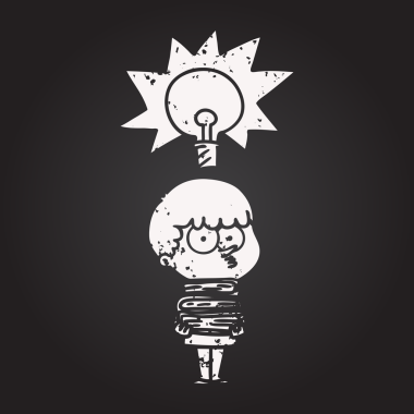 Bir insan tarafından çizilmiş bir sürü kitabı olan karatahta çizgi film meraklısı çocuk.