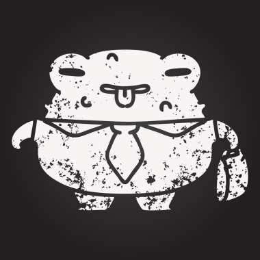 Bir insan tarafından çizilmiş önemli bir iş kurbağasının karatahta karalaması.