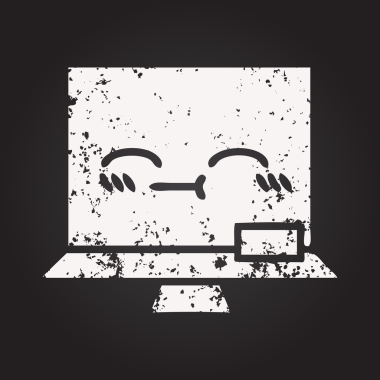 Bir insan tarafından çizilmiş karatahta karikatürü.