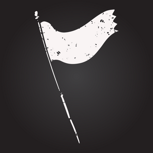 Tahta tebeşir, bir insan tarafından çizilmiş bayrak.