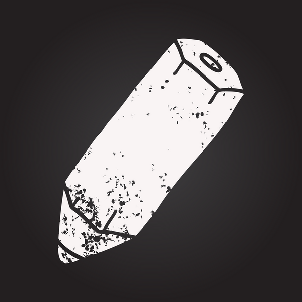 Bir insan tarafından çizilmiş karatahta kalem.