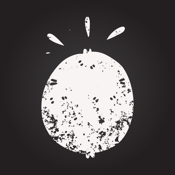 Bir insan tarafından çizilmiş karatahta karikatür limonu