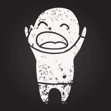 Tahta tebeşir karikatürü bir insan tarafından çizilmiş kel adam diye bağırıyor.