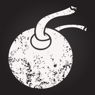 Bir insan tarafından çizilmiş karatahta karikatür hediye etiketi