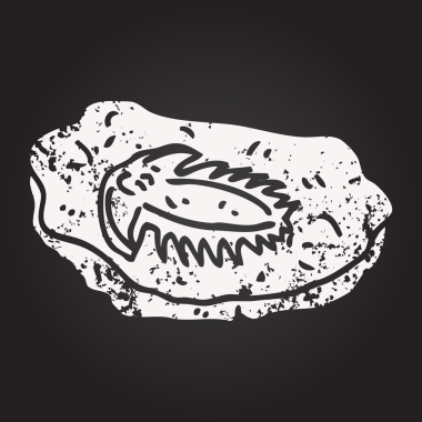 Kara tahta tebeşir siyah beyaz karikatür Bir insan tarafından çizilmiş antik fosil