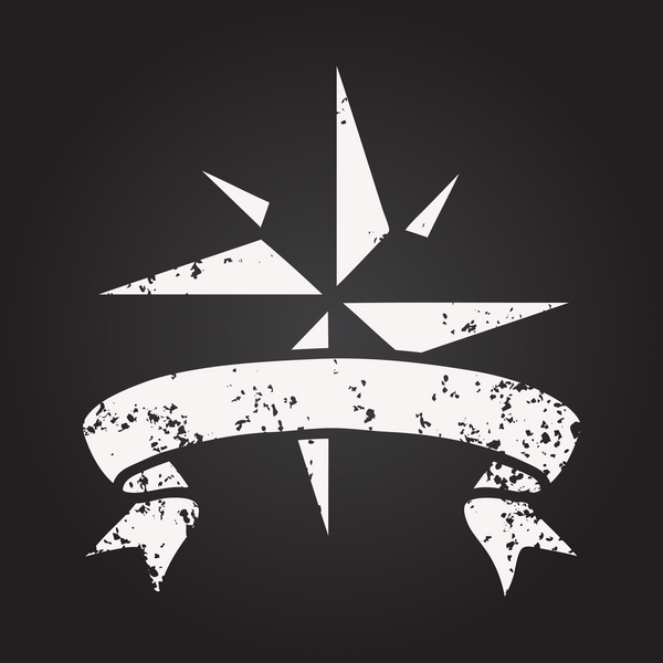 Bir insan tarafından çizilmiş bir yıldızın dövmesiyle geleneksel siyah çizgi dövmesi.