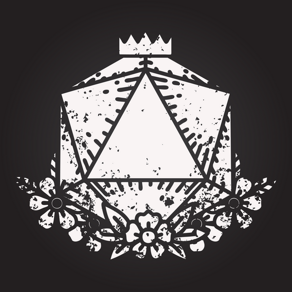 Kara tahta tebeşiri Siyah ve Beyaz Dövme Çizim Biçimi Doğal 20 D20 zar bir insan tarafından çizilmiş çiçek elementleri