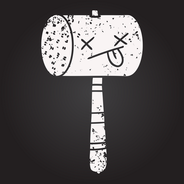 Bir insan tarafından çizilmiş karatahta karikatür sopası.