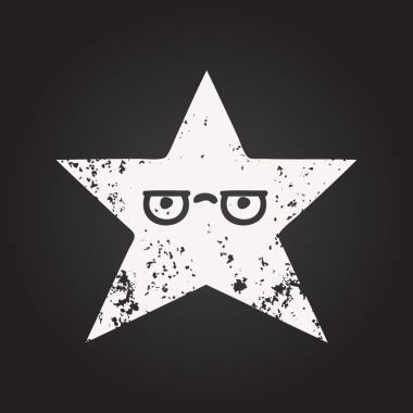 Bir insan tarafından çizilmiş yıldız balığının karikatürü.