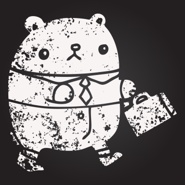 Bir insan tarafından çizilmiş iş kıyafetleri içinde kara tahta tebeşir.