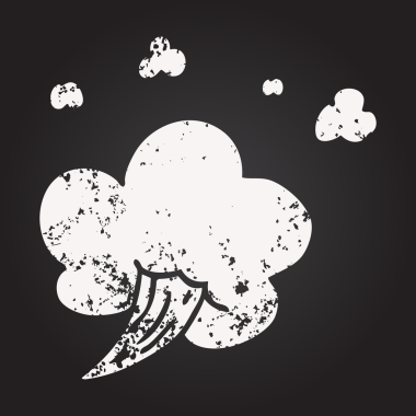 Karatahta tebeşirle karikatür çiziyor Bir insan tarafından çizilen hava rüzgarı