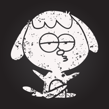 Bir insan tarafından çizilmiş karatahta karikatürü.