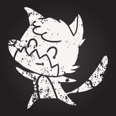 Karatahta tebeşiri bir insan tarafından çizilmiş tilki.