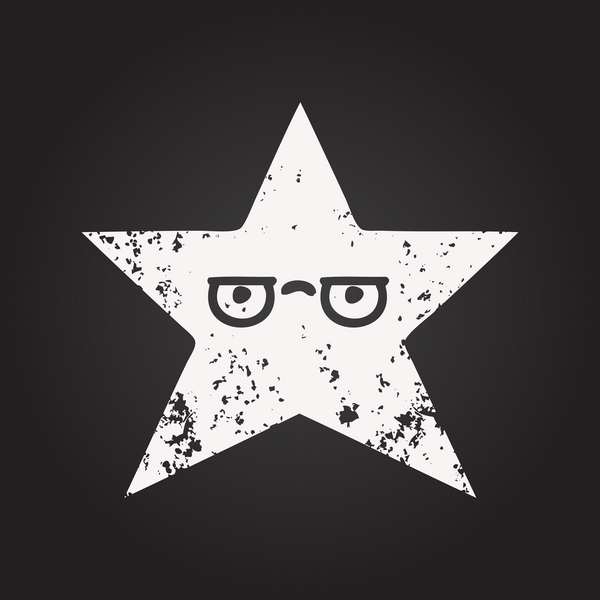 Bir insan tarafından çizilmiş yıldız balığının karikatürü.