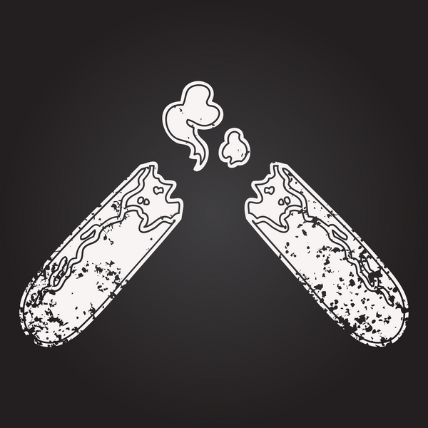 Bir insanın yeni çizdiği bir fırının karatahta karalaması.