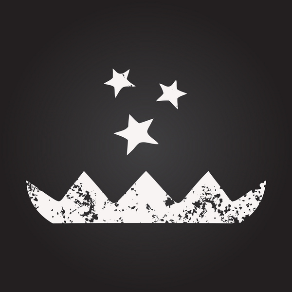 Tahta tebeşir, bir insan tarafından çizilmiş sihirli nilüfer çiçeğinin karikatürü.