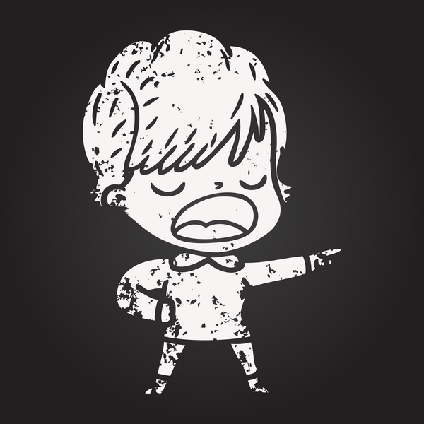 Karatahta tebeşirli kadın bir insan tarafından çizilmiş.