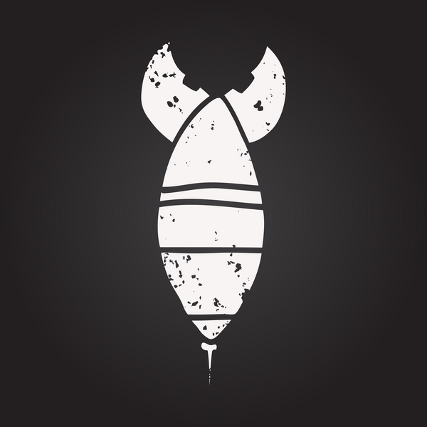 Karatahta tebeşiri bir insan tarafından çizilmiş nükleer bomba.