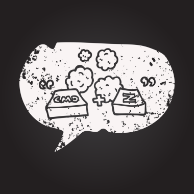 Tahta tebeşir serbest konuşma balonu çizgi film komutu Z fonksiyonu bir insan tarafından çizildi