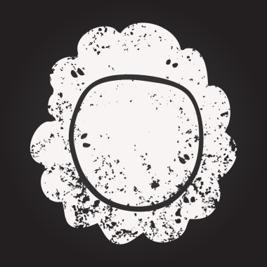 Bir insan tarafından çizilmiş kara tahta tebeşir çiçeği.