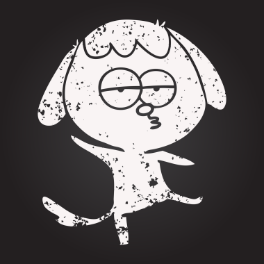 Bir insan tarafından çizilmiş karatahta karikatürü.