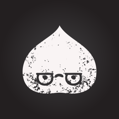 Tahta tebeşir bir insan tarafından çizilmiş dışavurumsal bir yaprağın karikatürü