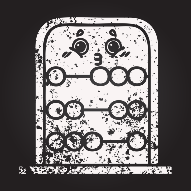 Bir insan tarafından çizilmiş bir abaküsün karikatürü.