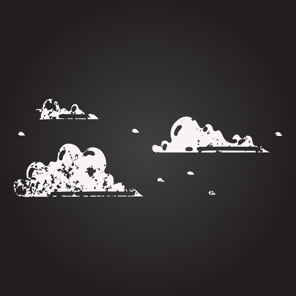 Bir insan tarafından çizilmiş geleneksel siyah dövmeli kara tahta çizimi.