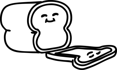 Bir insan tarafından çizilmiş çizgi karalama somun ekmek ikonu