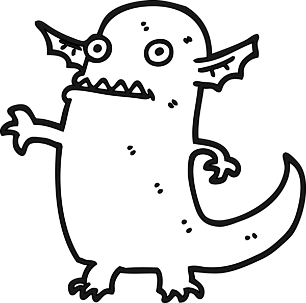 Bir insan tarafından çizilmiş cadılar bayramı resmi.