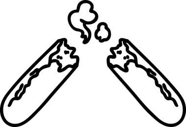 Bir insan tarafından yeni çizilmiş bir fırın ikonu çizimi