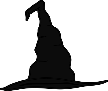 bir insan tarafından çizilmiş karalama cadı şapkası ikonu