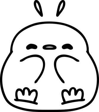 Bir insan tarafından çizilmiş şirin bir penguen ikonu çizimi.