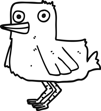 bir insan tarafından çizilmiş ördek simgesi